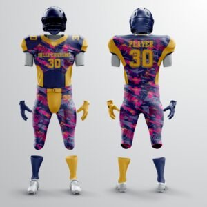 Complete American Football Uniform Set – Helmet, Padded Jersey, Pants & Socks