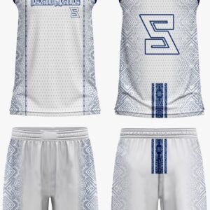 Custom Basketball Court Kit – Sleeveless Tank Top with Elastic Waist Shorts