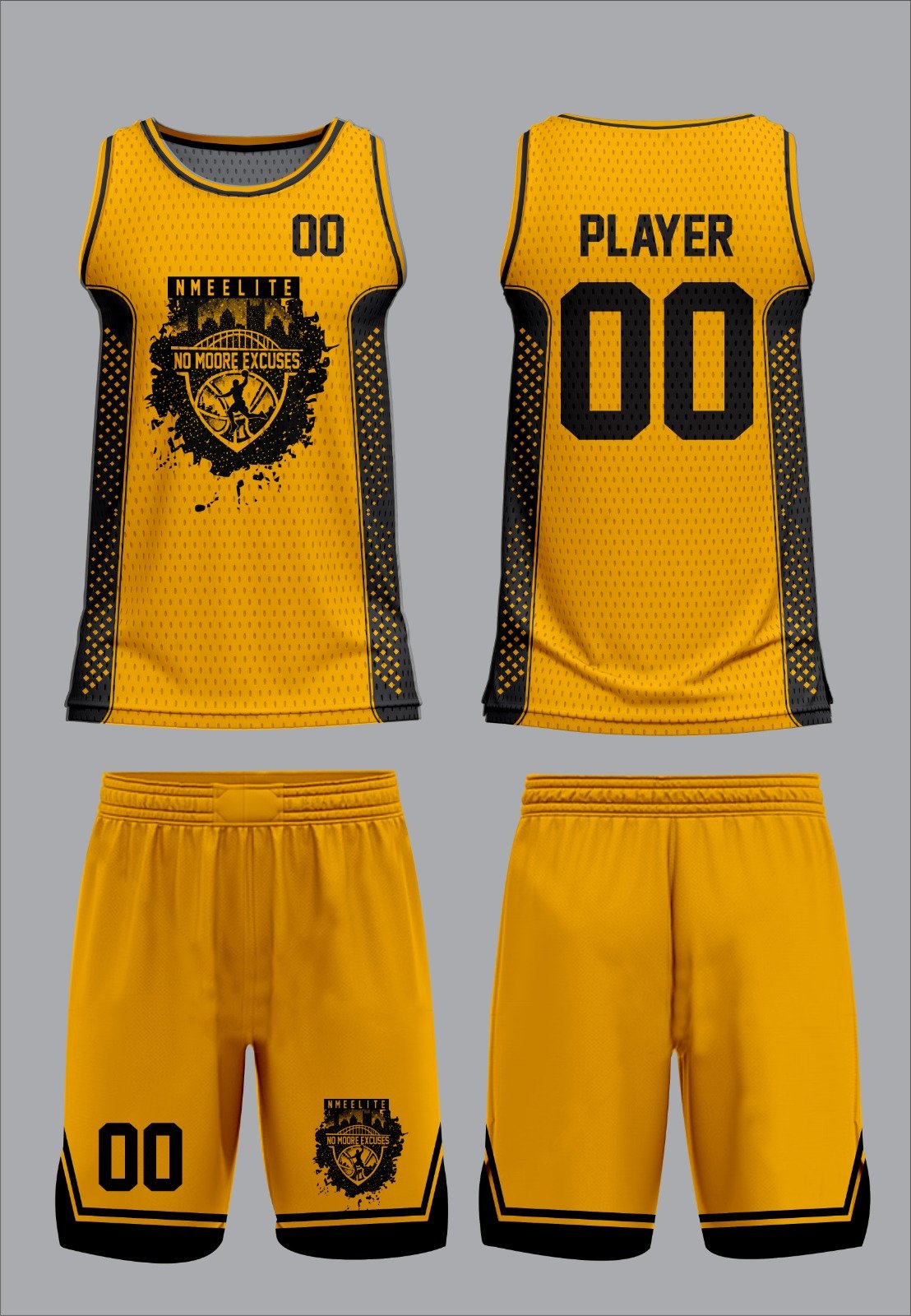 Mesh Basketball Uniform – Sleeveless Tank with Comfort-Fit Shorts
