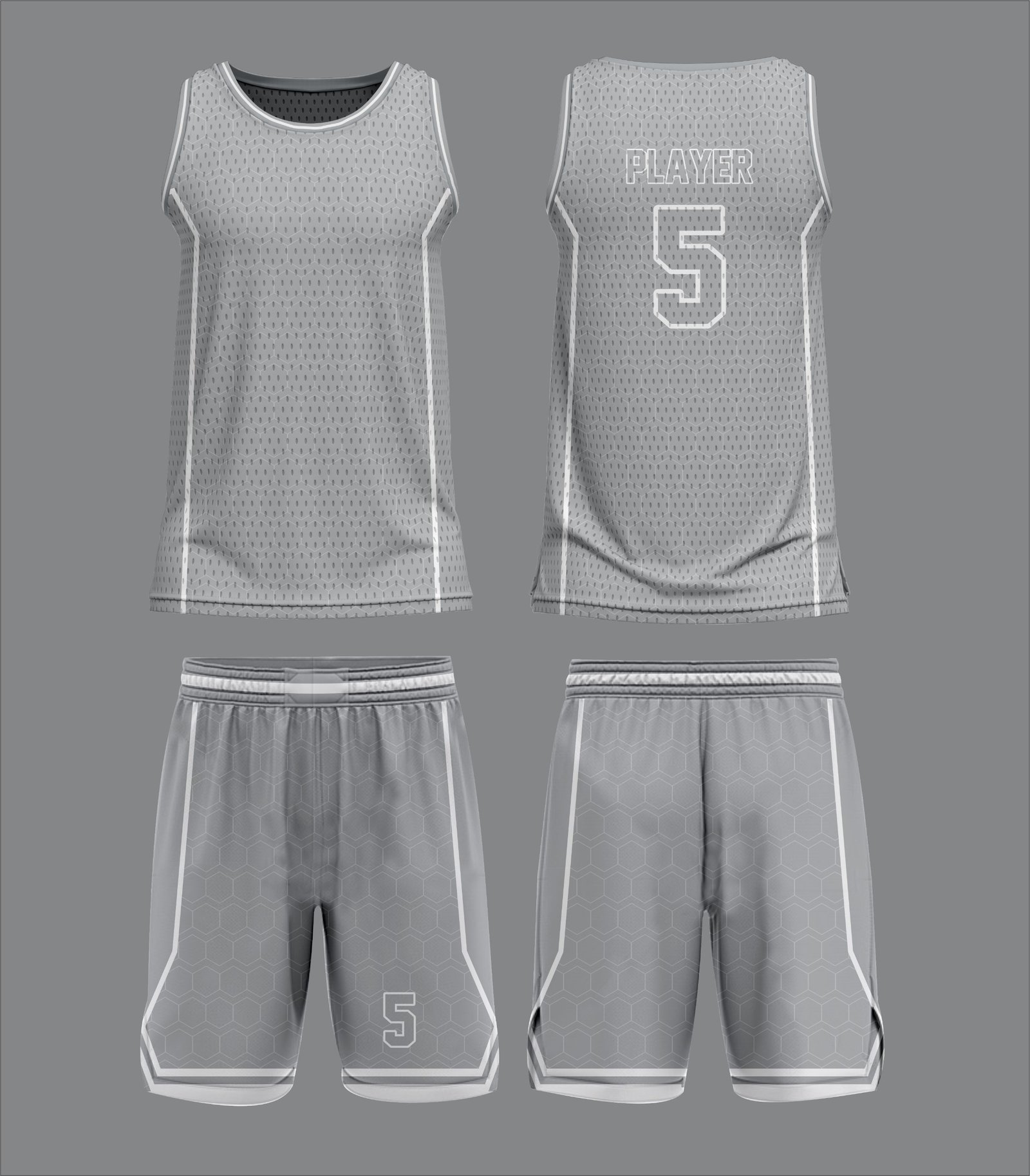 Sleeveless Basketball Jersey & Shorts – Lightweight Game Set